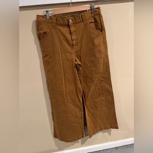 Urban Outfitters Silence & Noise High Rise Wide Leg Carpenter Pants Mustard Sz 4